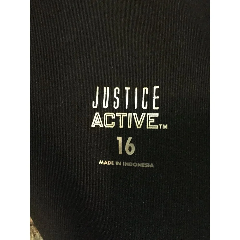 Justice Active Leotard Girls 16 Used Colorful Sleeveless